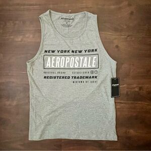 AEROPOSTALE Gray Tank Top Graphic Shirt  Athletics Sleeveless Men’s M